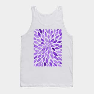 Watercolor brush strokes - purple Tank Top